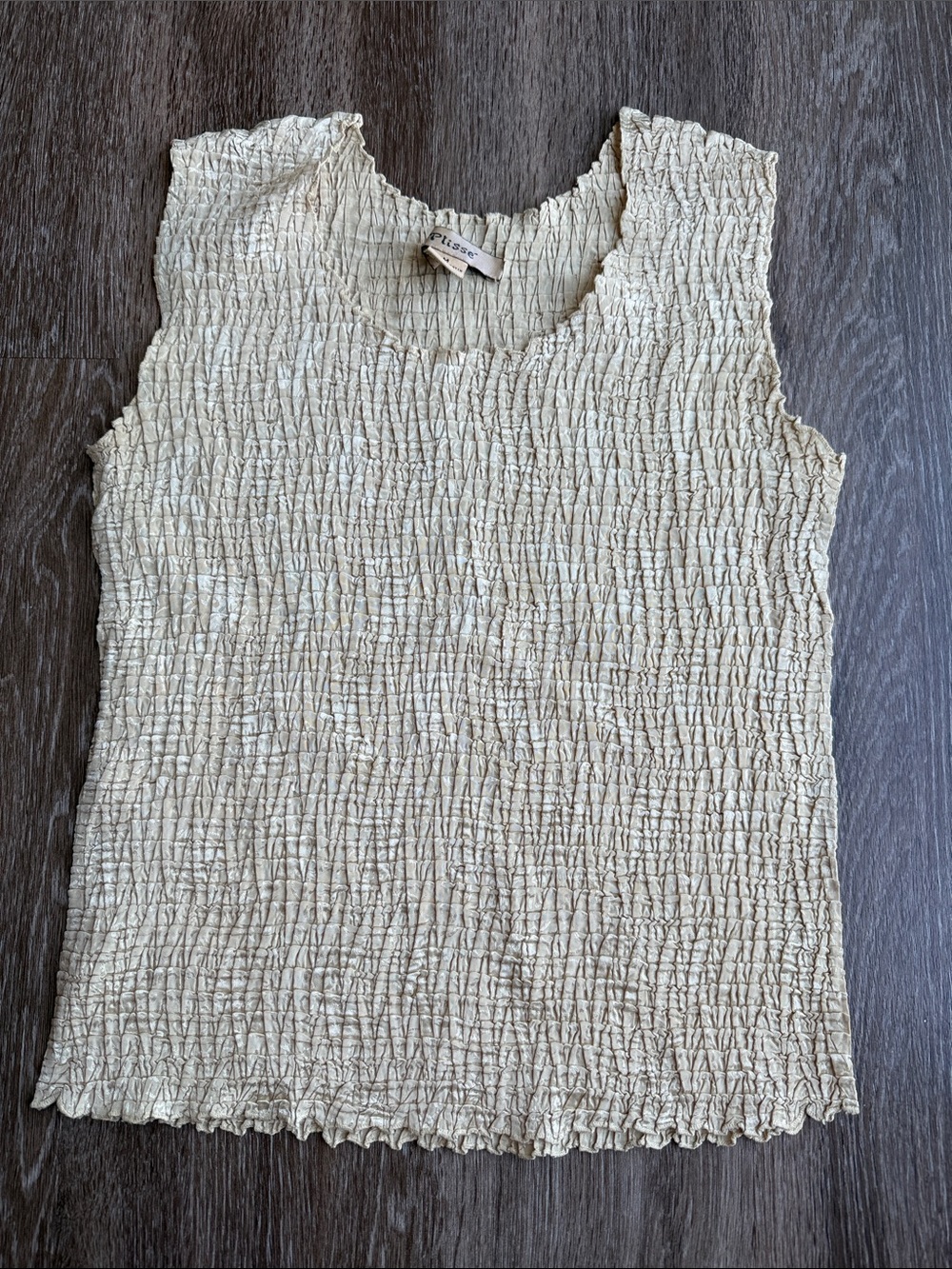 Plisse Y2K Scrunch Tank Top